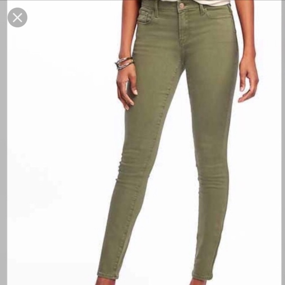 Gap true Skinny Jeans - Dark Olive Color